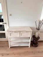 Houten commode/kastje, white wash look, Ophalen, Gebruikt, 75 tot 100 cm, Minder dan 50 cm