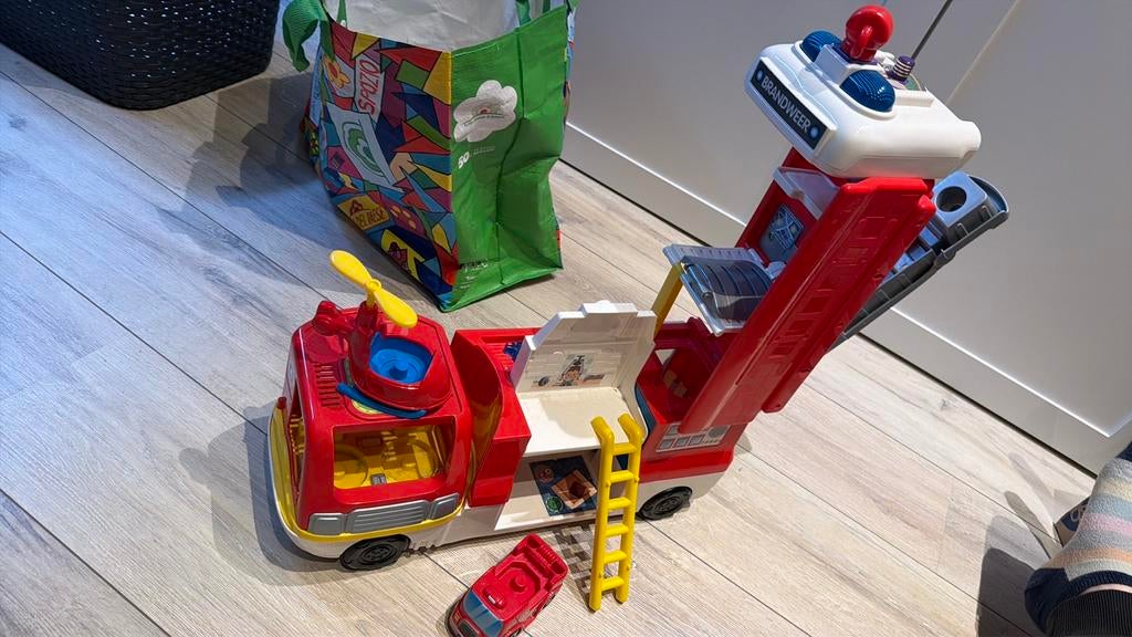 Vtech 2 in 1 brandweer auto, Ophalen of Verzenden, Gebruikt