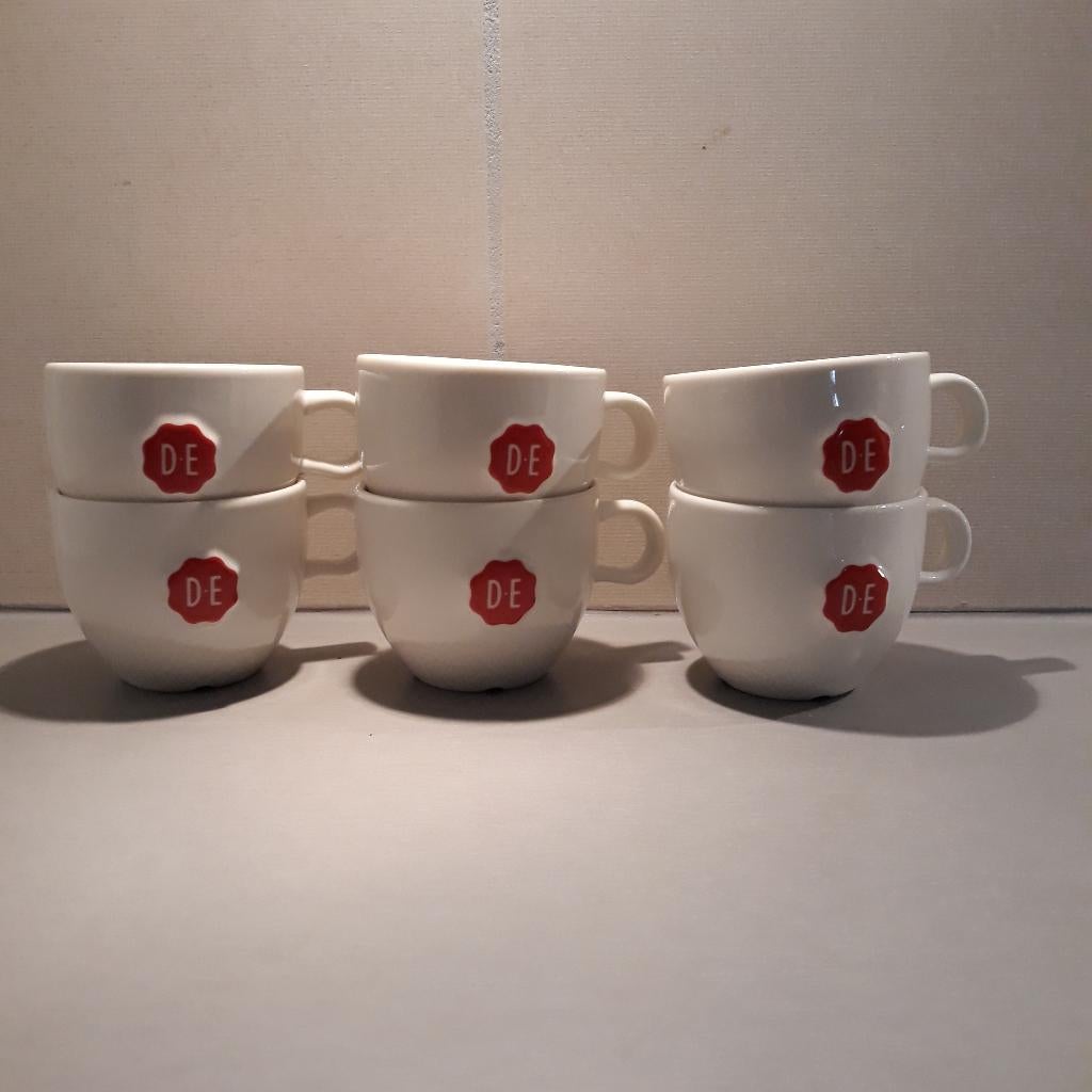 Douwe Egberts cappuccino mokken, Ophalen, Nieuw, Overige stijlen, Kop(pen) en/of Schotel(s)
