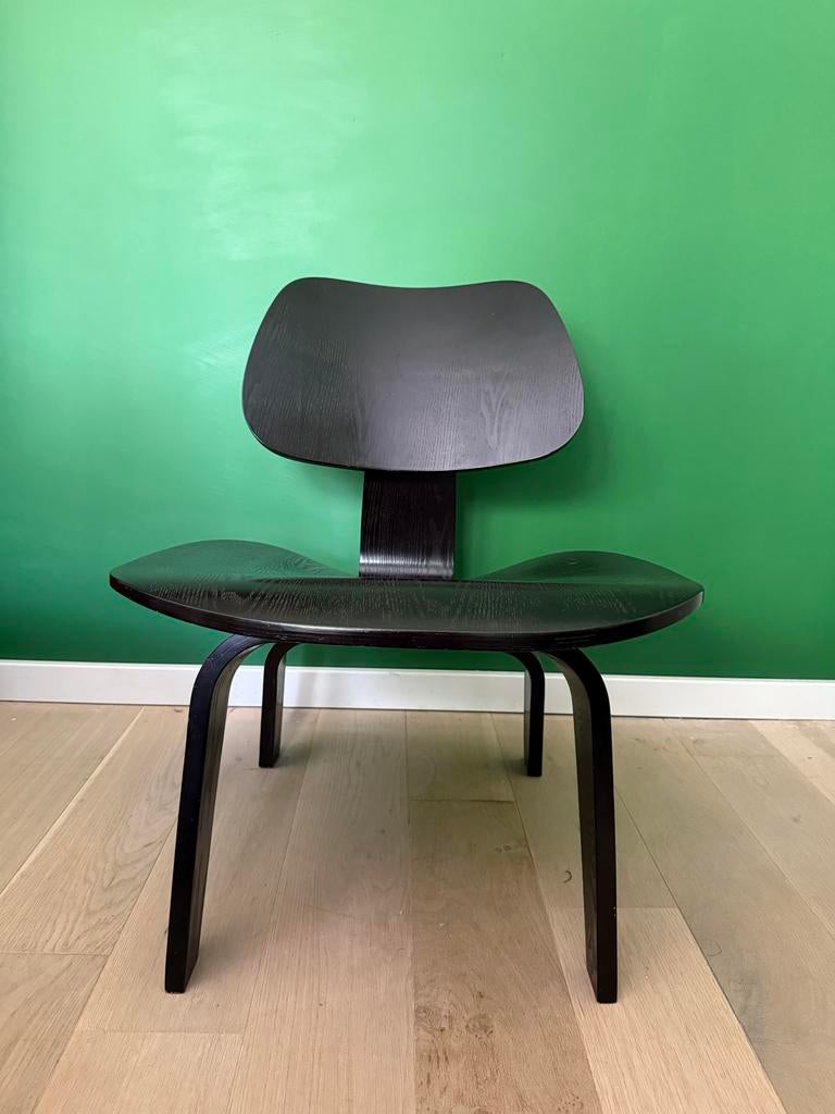 Vitra Eames LCW stoel (2), Ophalen, Gebruikt, Twee, Zwart