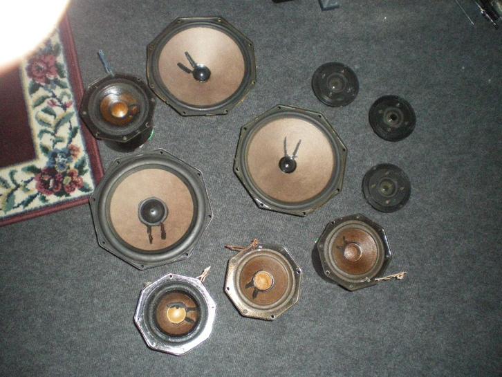 jaren 70 luidspreakers los van philips, Audio, Tv en Foto, Luidsprekers, Zo goed als nieuw, Front, Rear of Stereo speakers, Minder dan 60 watt