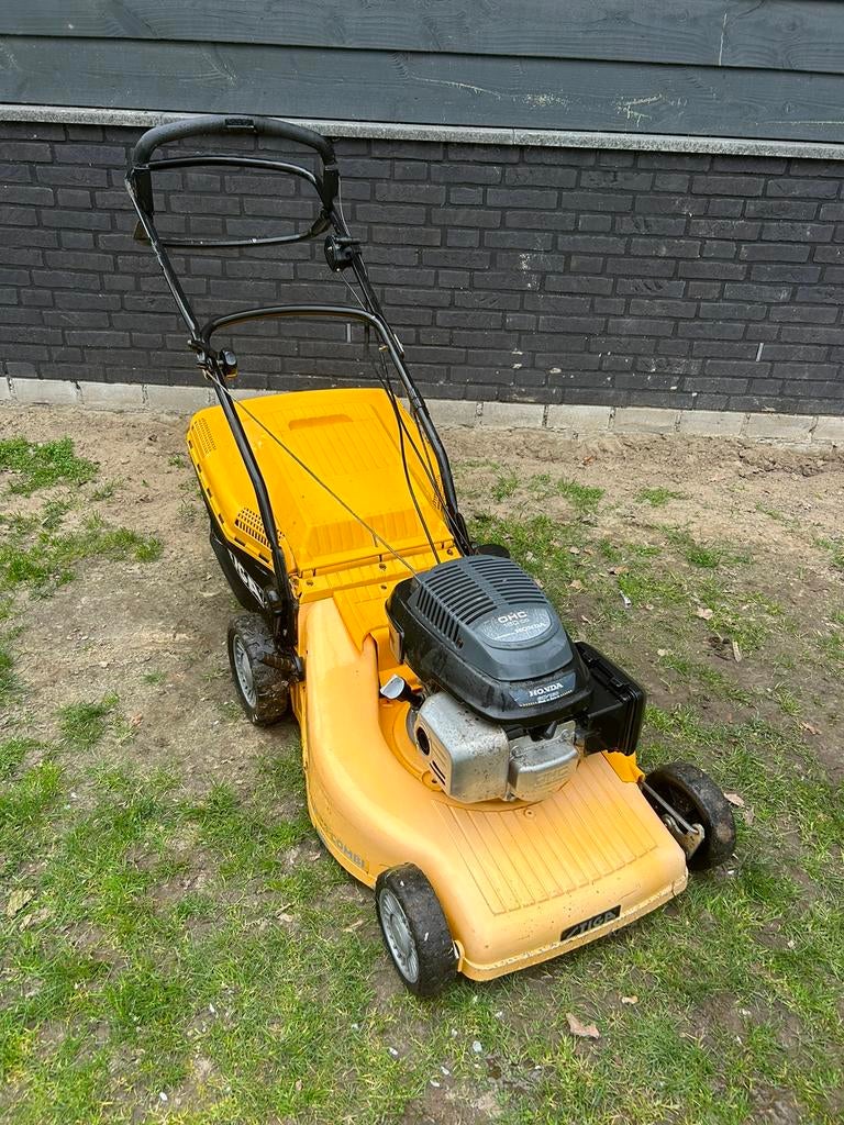 Stiga aluminium grasmaaier met Honda 5.5 pk motor, Ophalen, Cirkelmaaier, Gebruikt, Versnellingen