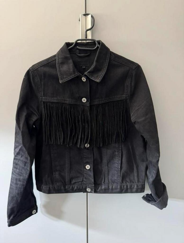 Spijkerjasje / Maat M, Maat 38/40 (M), Seven Sisters, Zwart, Ophalen of Verzenden