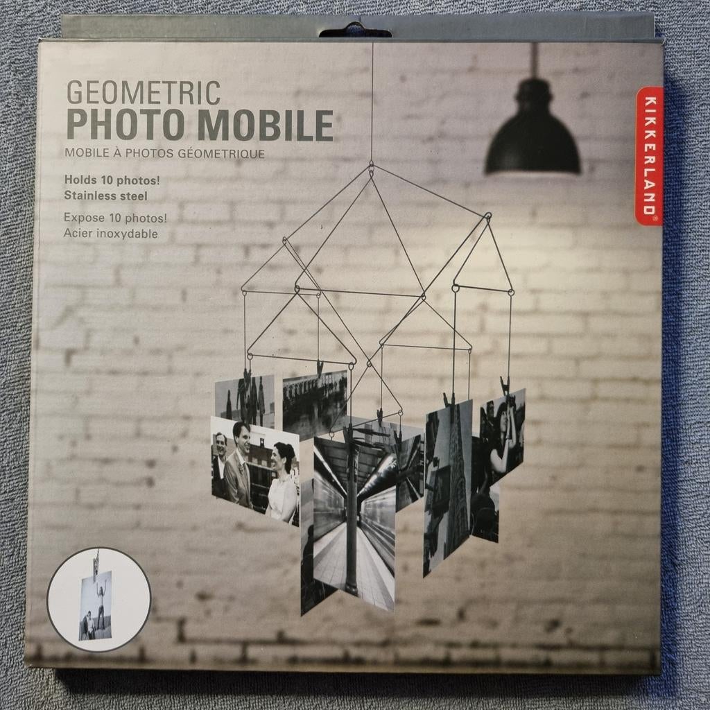Geometric photo mobile geometrisch foto hangmobiel RVS, Ophalen of Verzenden, Nieuw