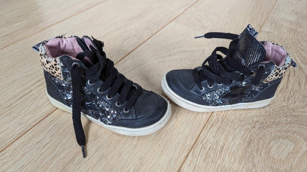 Stoere Shoesme schoenen met pailletten tijgerprint maat 26, Kinderen en Baby's, Kinderkleding | Schoenen en Sokken, Gebruikt, Meisje