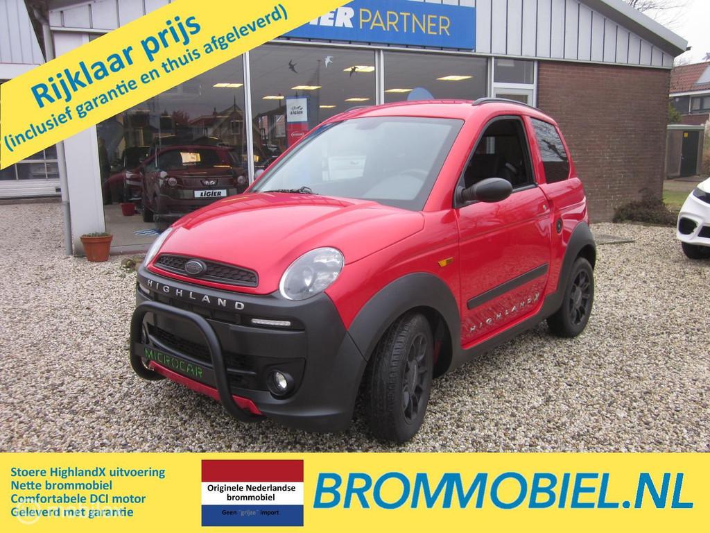 Microcar MGo Highland brommobiel van dealer geleverd met gar, Gebruikt, Microcar