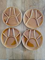 5 Vintage Fondueborden: Niderviller & Gien France, Gebruikt, Ophalen of Verzenden, Bord(en), Overige stijlen