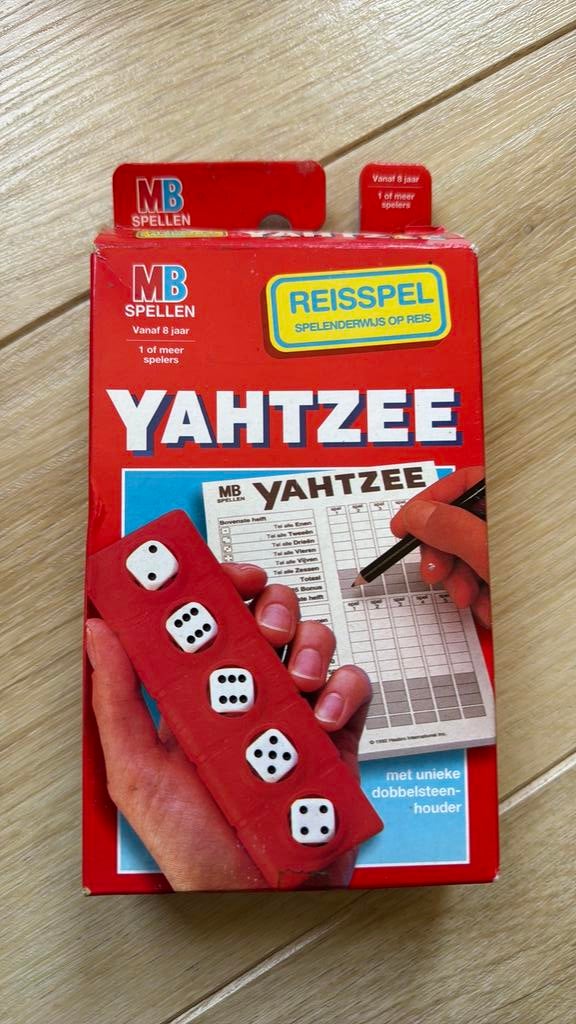 Yahtzee reisspel, Ophalen of Verzenden, Zo goed als nieuw