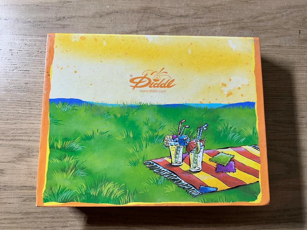 Vintage Diddle Doosje met Spiegeltje, Ophalen of Verzenden, Zo goed als nieuw