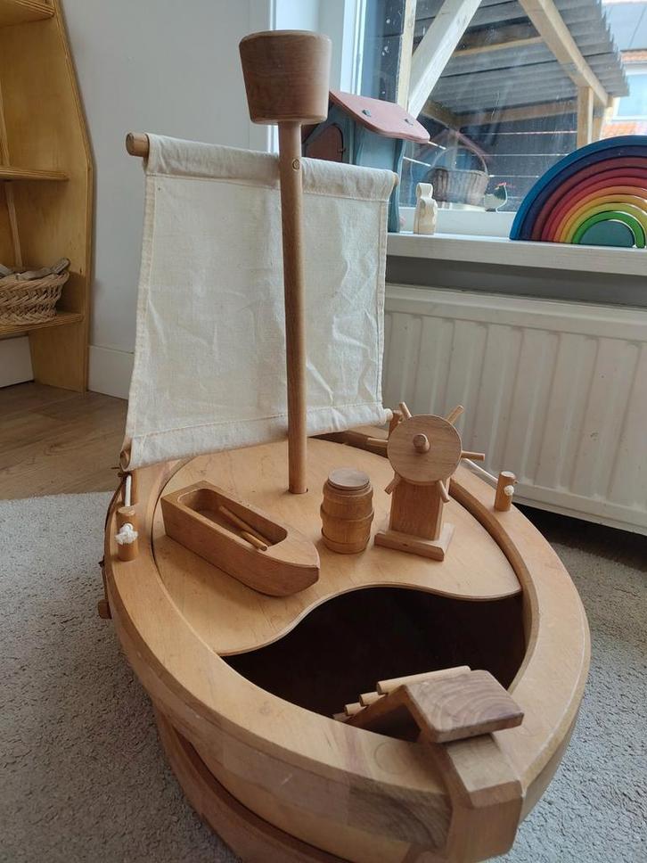 Ostheimer boot/ark - Houten speelgoed, Kinderen en Baby's, Speelgoed | Overig, Zo goed als nieuw, Jongen of Meisje, Ophalen