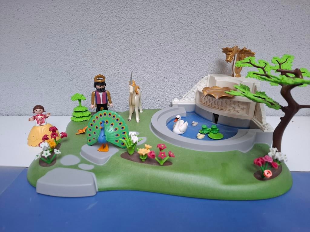 Playmobil 4137 Sprookjesbron met Eenhoorn en Pauw, Kinderen en Baby's, Speelgoed | Playmobil, Zo goed als nieuw, Complete set