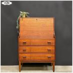 Vintage Deens teak secretaire, Poul Volther Bureau Kast, Ophalen, Gebruikt, Nb, Nb