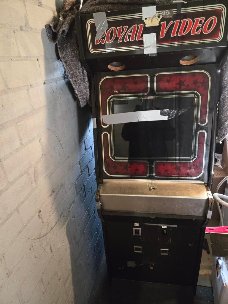 Royal Video arcade projectkast jaren 80 met Pi 4, Ophalen, 2 spelers, Eén computer, Zo goed als nieuw