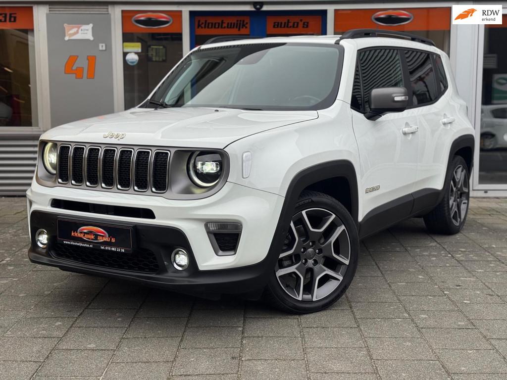 Jeep Renegade 1.0T Limited 62.000KM Full LED 19” LM Dealer, Auto's, Jeep, Voorwielaandrijving, Stof, Gebruikt, Zwart
