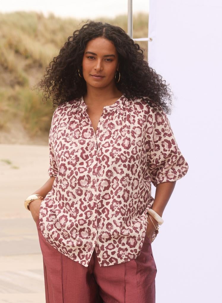 Plum blouse Lior van Yest Curve Maat 48 (1), Yest Curve, Maat 46/48 (XL) of groter, Nieuw, Ophalen of Verzenden