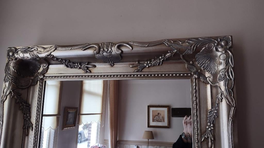 "Barokspiegel" Zeer Exclusief !!! Met Immens "Mooie Lijst", Huis en Inrichting, Ophalen, Zo goed als nieuw, 75 tot 100 cm, 150 tot 200 cm