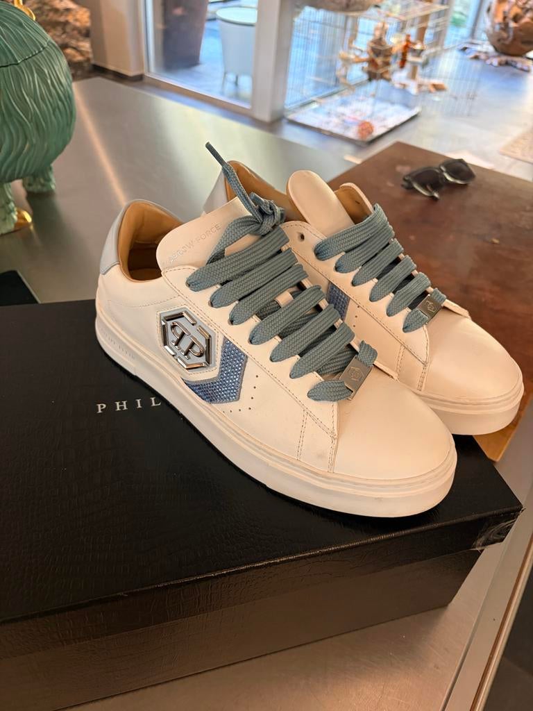 Philipp Plein damessneaker - Zo goed als nieuw, Wit, Ophalen of Verzenden, Sneakers of Gympen, Zo goed als nieuw