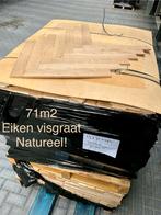 Eiken vloer, Parket, Bruin, 75 m² of meer, Nieuw