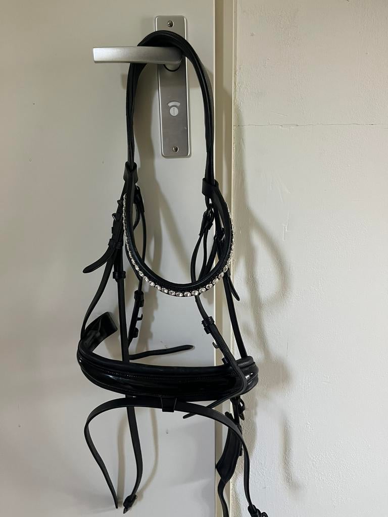 NIKA Hoofdstel Full Zwart, Dieren en Toebehoren, Ophalen of Verzenden, Gebruikt, Dressuur