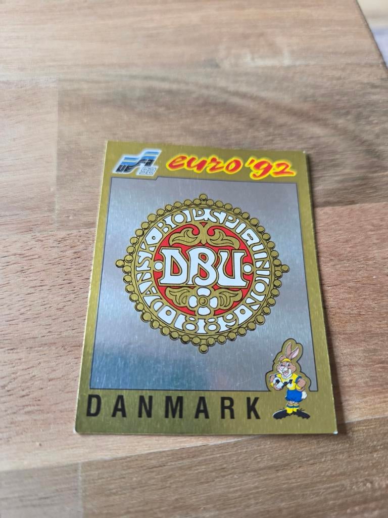 Panini EK 92 Denemarken, Verzamelen, Ophalen of Verzenden, Zo goed als nieuw, Buitenlandse clubs, Poster, Plaatje of Sticker