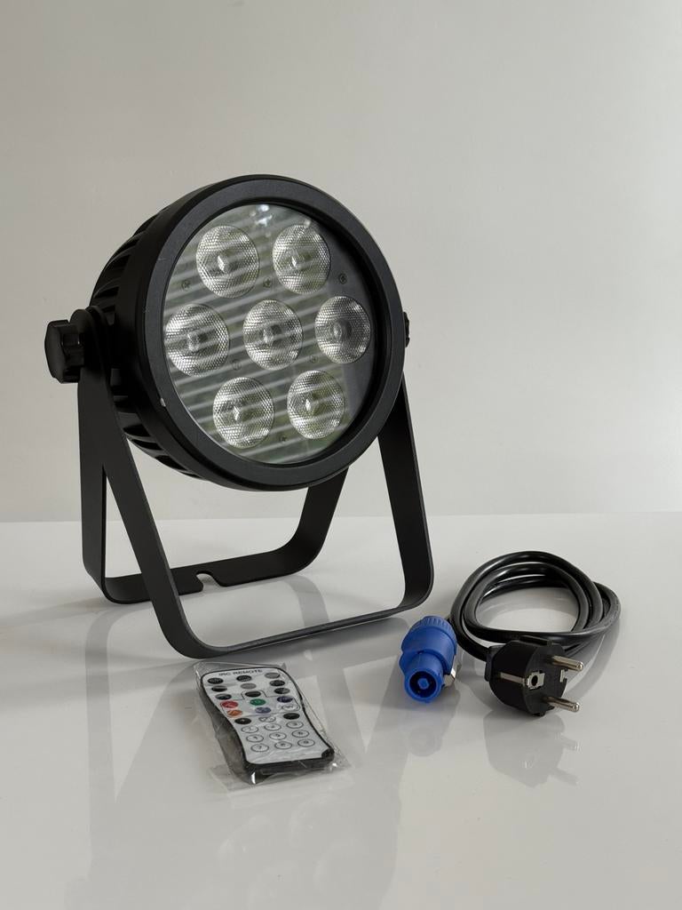 4x Eurolite LED 7C-7 RGBWAUV LED Par Nieuw in doos, Ophalen of Verzenden, Nieuw, Licht, Geluidgestuurd