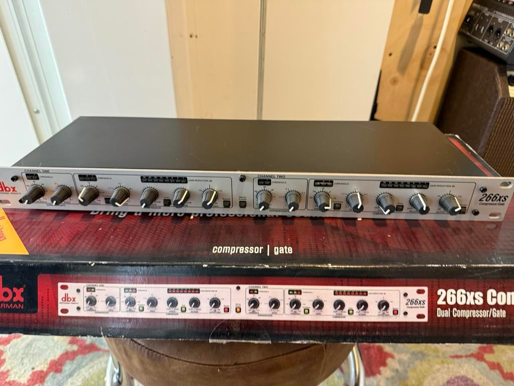 DBX 266xs dual compressor gate de-esser, Muziek en Instrumenten, Effecten, Ophalen of Verzenden, Zo goed als nieuw, Compressor