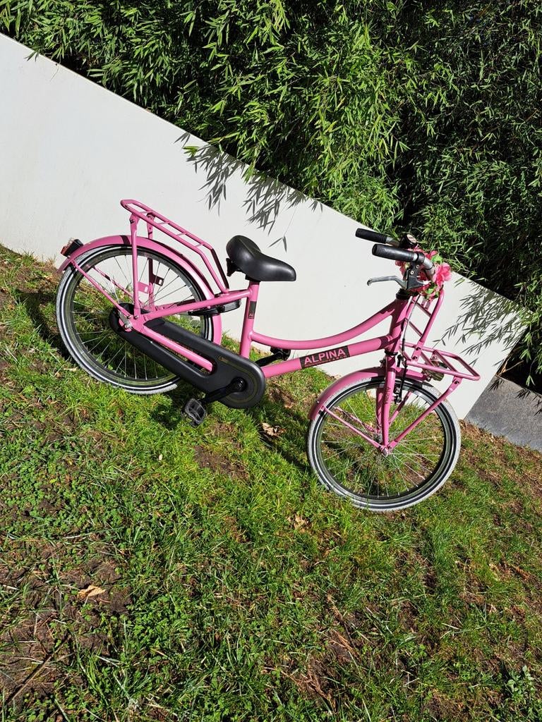 Roze Alpina kinderfiets - Weinig gebruikt, bel defect, 56 cm of meer, Ophalen, Gebruikt, Overige merken