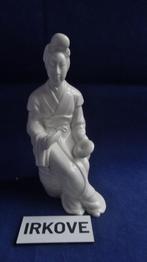 CHINEES BLANC DE CHINE BEELDJE * Muziek Makende Dame *, Minder dan 20 cm, Verzenden, Gemerkt, Overige materialen