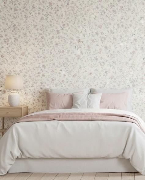 7172 pastel bloemen bloemen behang vintage romantiek swiet, Ophalen of Verzenden, Minder dan 10 m², Roze