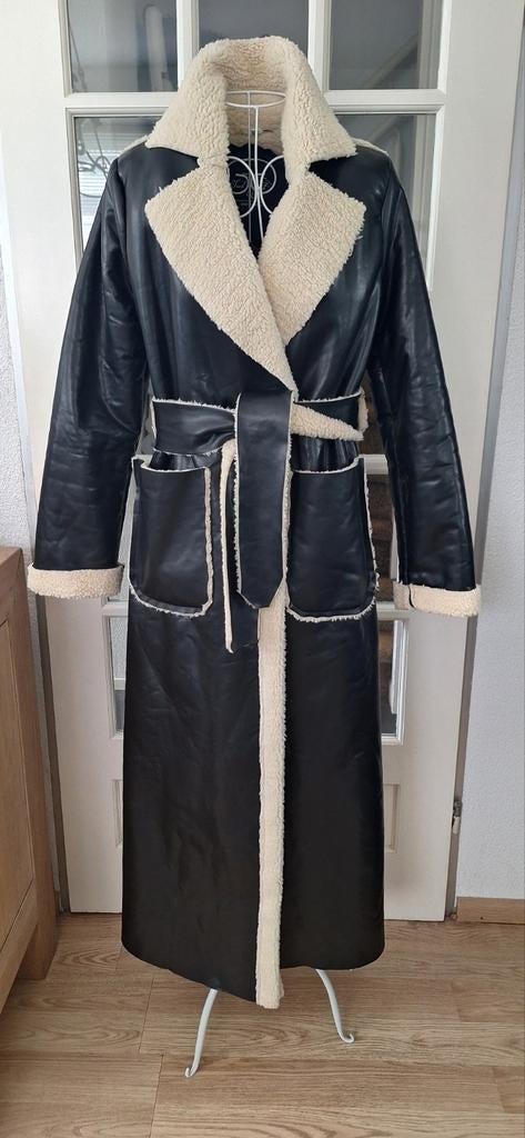 Plaatje v jas m echt wol ceintuur 2 kanten tegebruiken, Kleding | Dames, Jassen | Winter, Ophalen of Verzenden, Zo goed als nieuw