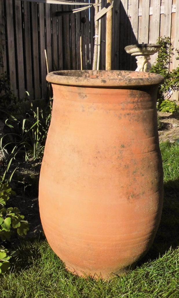 Griekse terracotta vaas tuinvaas, Tuin en Terras, Tuinvazen, Gebruikt, Ophalen
