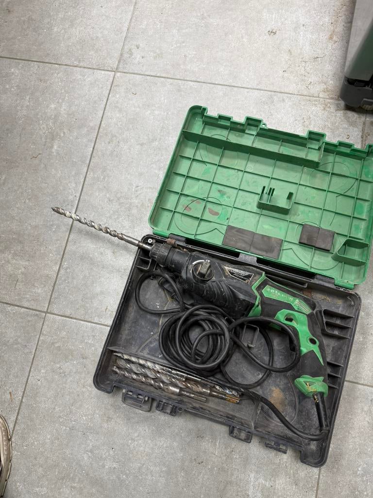 Hitachi boormachine rotary hammer, Doe-het-zelf en Verbouw, Ophalen of Verzenden, Gebruikt, Boormachine