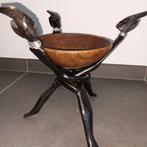 Beeld houtsnijwerk Afrikaans African 3 delig uit 1 stuk 30 c, Ophalen of Verzenden