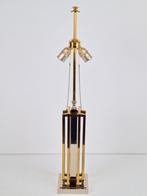 Vintage tafellamp Willy Daro Regency Messing chroom ‘80, N, N, Regency vintage, Ophalen of Verzenden