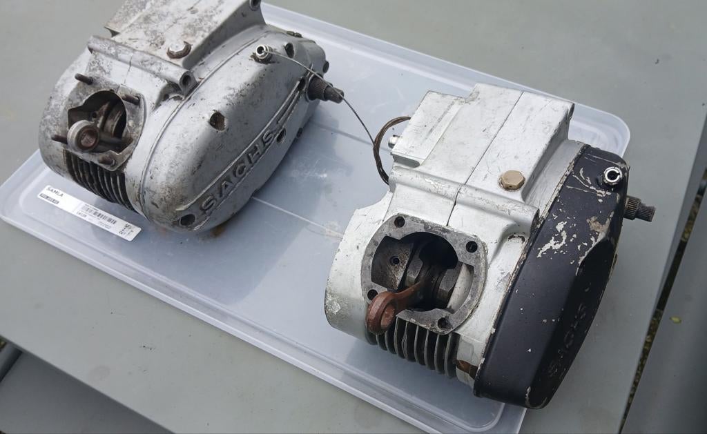 2x Sachs motorblok, Fietsen en Brommers, Brommeronderdelen | Algemeen, Gebruikt, Blok, Ophalen