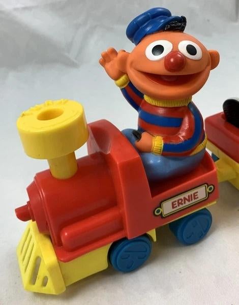 Tyco Sesamstraat Trein Set Bert Ernie Koekiemonster vintage, Coolsingel 104, 3011 AG Rotterdam, Netherlands, Verzenden, Zo goed als nieuw