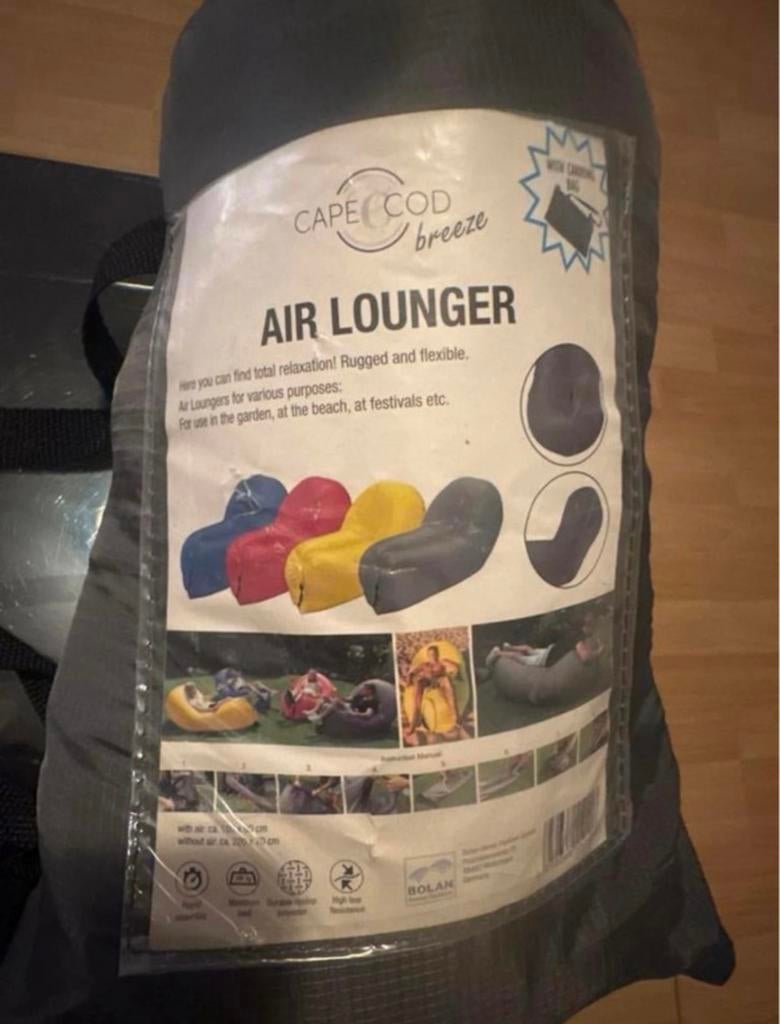 Air lounger - relax waar je wilt!, Tuin en Terras, Barbecue-accessoires, Zo goed als nieuw, Verzenden