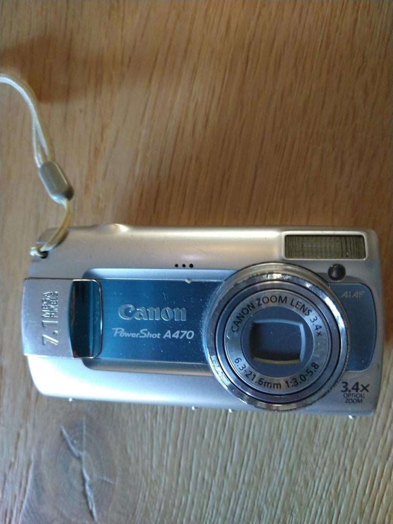 Canon PowerShot A470 Digitale Compact Camera 7.1MP 3.4x Zoom, Audio, Tv en Foto, Fotocamera's Digitaal, Gebruikt, Compact, Canon