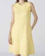 Jurk in bouclé-look Oui  lichtgeel maat 42, Geel, Maat 42/44 (L), Ophalen of Verzenden, Zo goed als nieuw