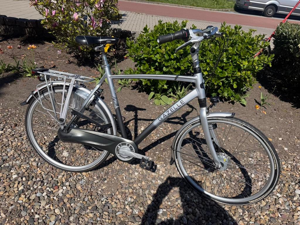 Gazelle Charmonix c8 herenfiets 61cm, Fietsen en Brommers, Fietsen | Heren | Herenfietsen, Zo goed als nieuw, Gazelle, 57 tot 61 cm