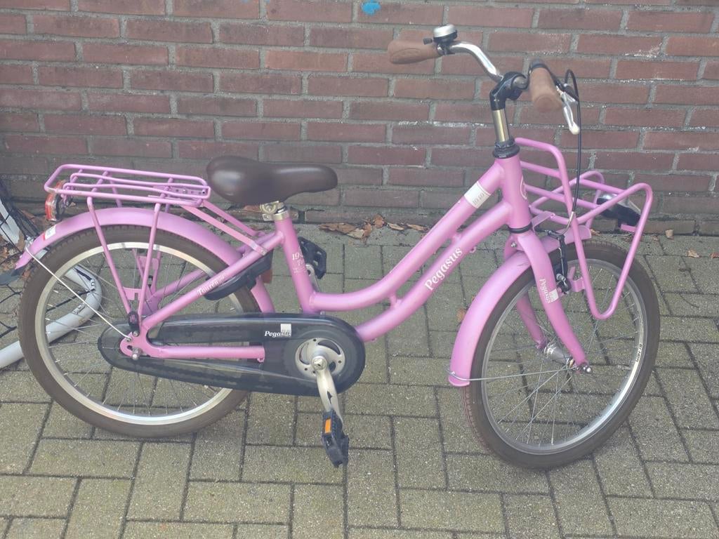 Roze kinderfiets Pegasus met gebruikssporen, Ophalen, Gebruikt, 16 tot 20 inch, Pegasus