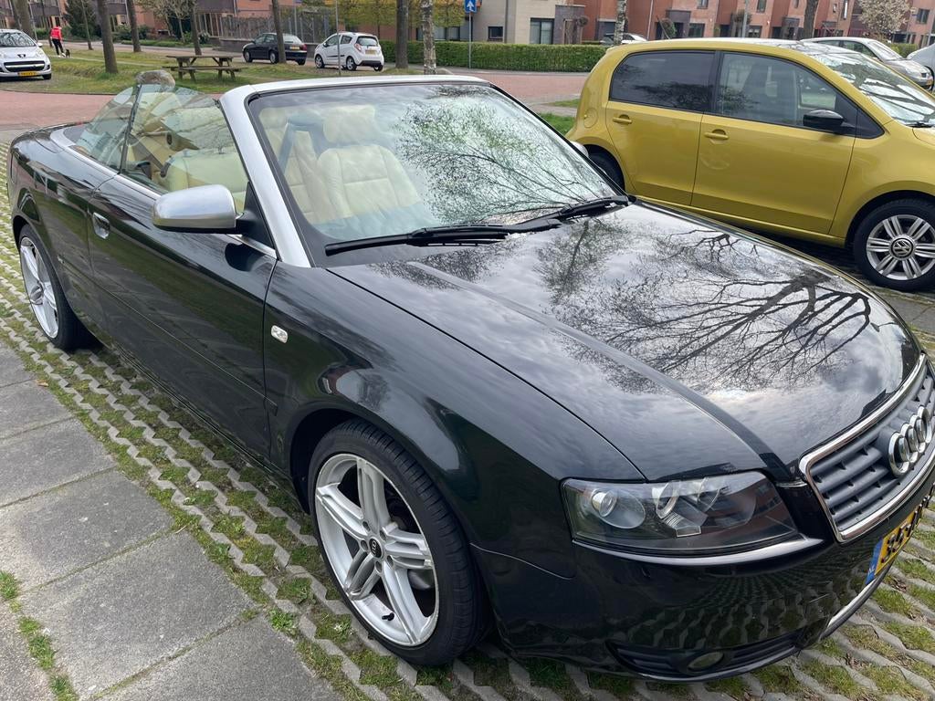 Audi A4 1.8 T Cabrio bj 2004 APK 5-2027, Auto's, Audi, Voorwielaandrijving, Automatische klimaatregeling, Beige, 4 cilinders