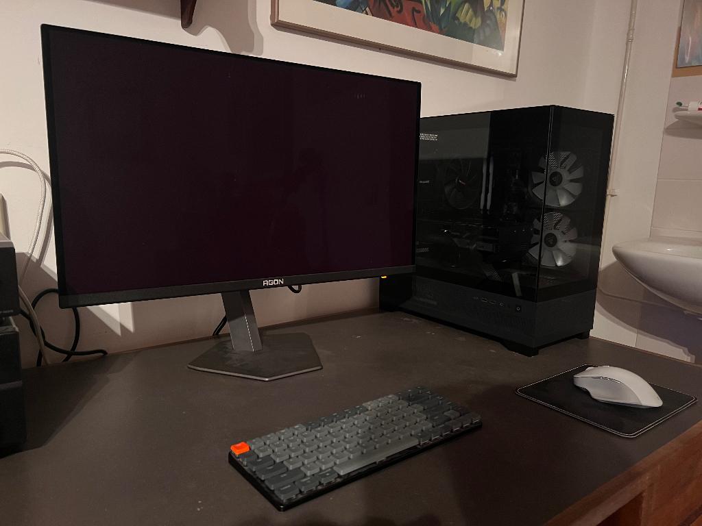 High-end Gaming PC + OLED Monitor, 32 GB, Zelf gebouwde pc, Virtual Reality, AMD Ryzen 5