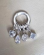 Prachtige TI SENTO zilveren (925) hanger met ZIRKONIA'S, Ophalen, Zo goed als nieuw, Met edelsteen, Zilver
