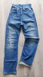 Levis Vintage Clothing 50s Levis big E Selvedge jeans 24, Blauw, Overige jeansmaten, Ophalen of Verzenden, Levi’s