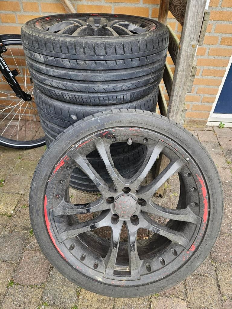 Set van 4 gebruikte banden en velgen Brabus, Ophalen, Zomerbanden