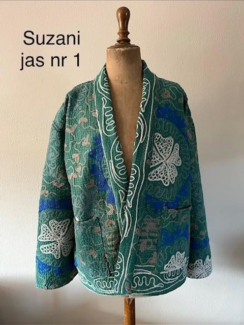 Vintage stoffen suzani jasje, hand geborduurd, 1 maat, jas, Overige kleuren, Maat 42/44 (L), Nieuw, Ophalen of Verzenden