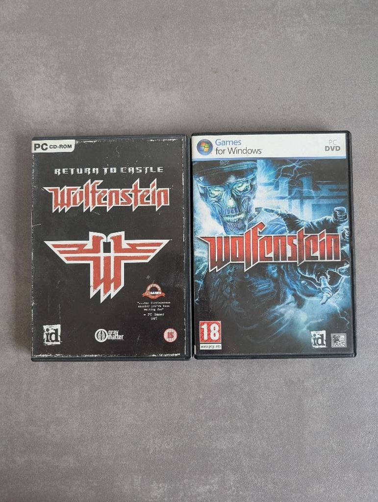 Wolfenstein + return to castle wolfenstein PC, Spelcomputers en Games, Games | Pc, Zo goed als nieuw, Shooter, 1 speler, Vanaf 18 jaar
