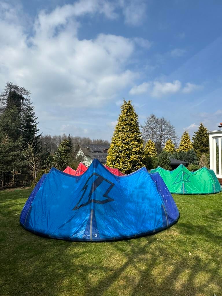 North orbit Kite set 12m, 9m, 7m, Watersport en Boten, Kitesurfen, Geen board, Ophalen, Zo goed als nieuw, 9 m²