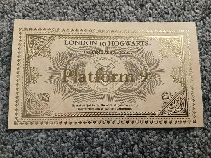 Replica treinkaart trein kaart harry potter, Verzamelen, Harry Potter, Nieuw, Replica, Ophalen of Verzenden